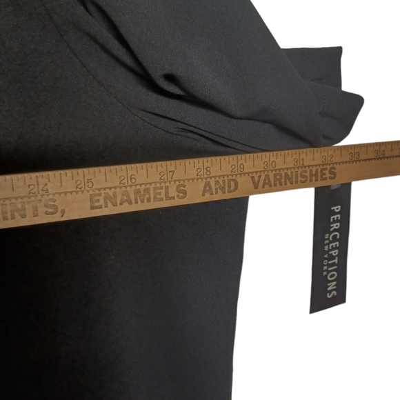 PERCEPTIONS NEW YORK Button Short Sleeve Black Cardigan Sweater 3X NWT - Picture 11 of 11